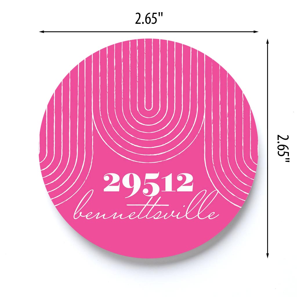 Bright Modern City Zip Pink Bennettsville 29512 | 2.65x2.65