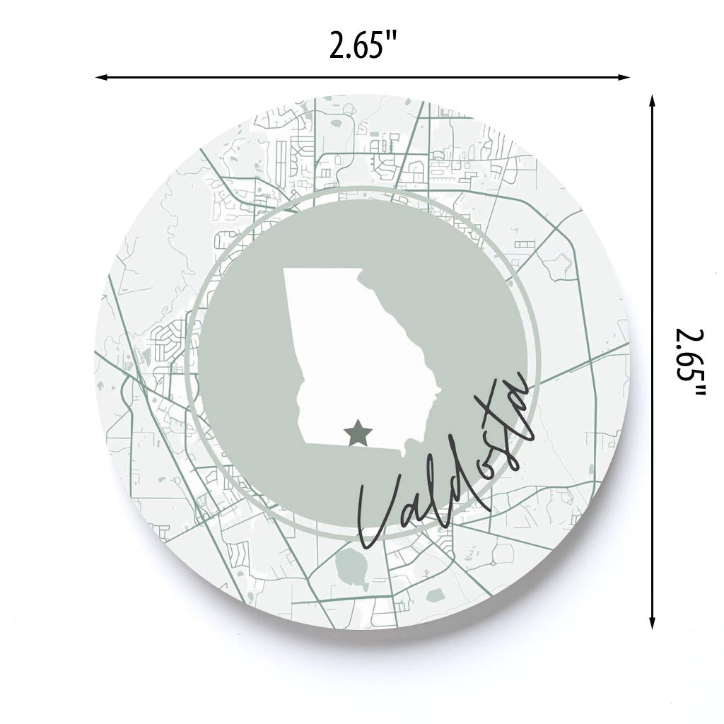 Vintage Groove State Star Map Georgia Valdosta | 2.65x2.65