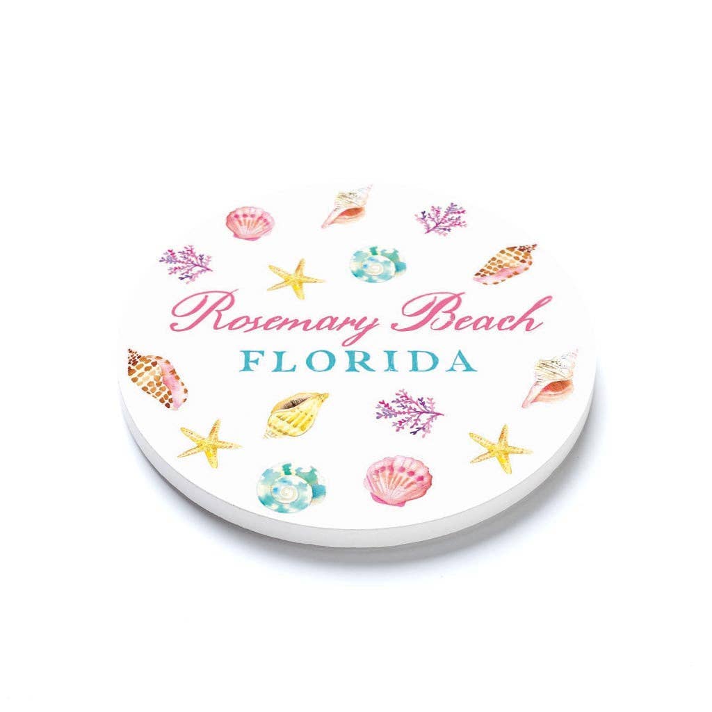 Coasters, Souvenir, Beach Decor, Custom City/State, Resort