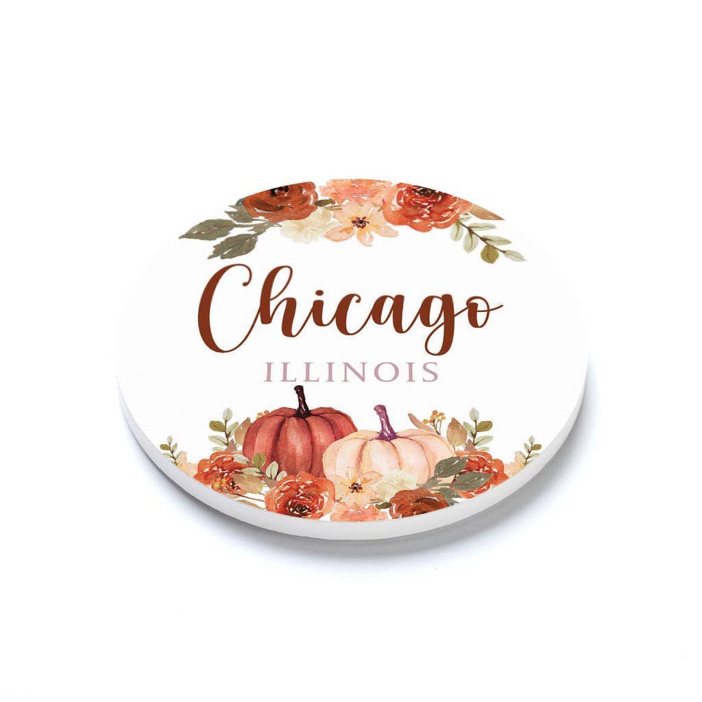 Coaster, Pumpkins, Festive Decor, Fall, Harvest, Custom Gift