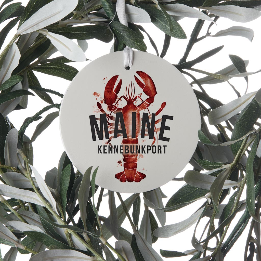 Kennebunkport Maine Lobster Red| Wood Ornament | Eaches | Min 6