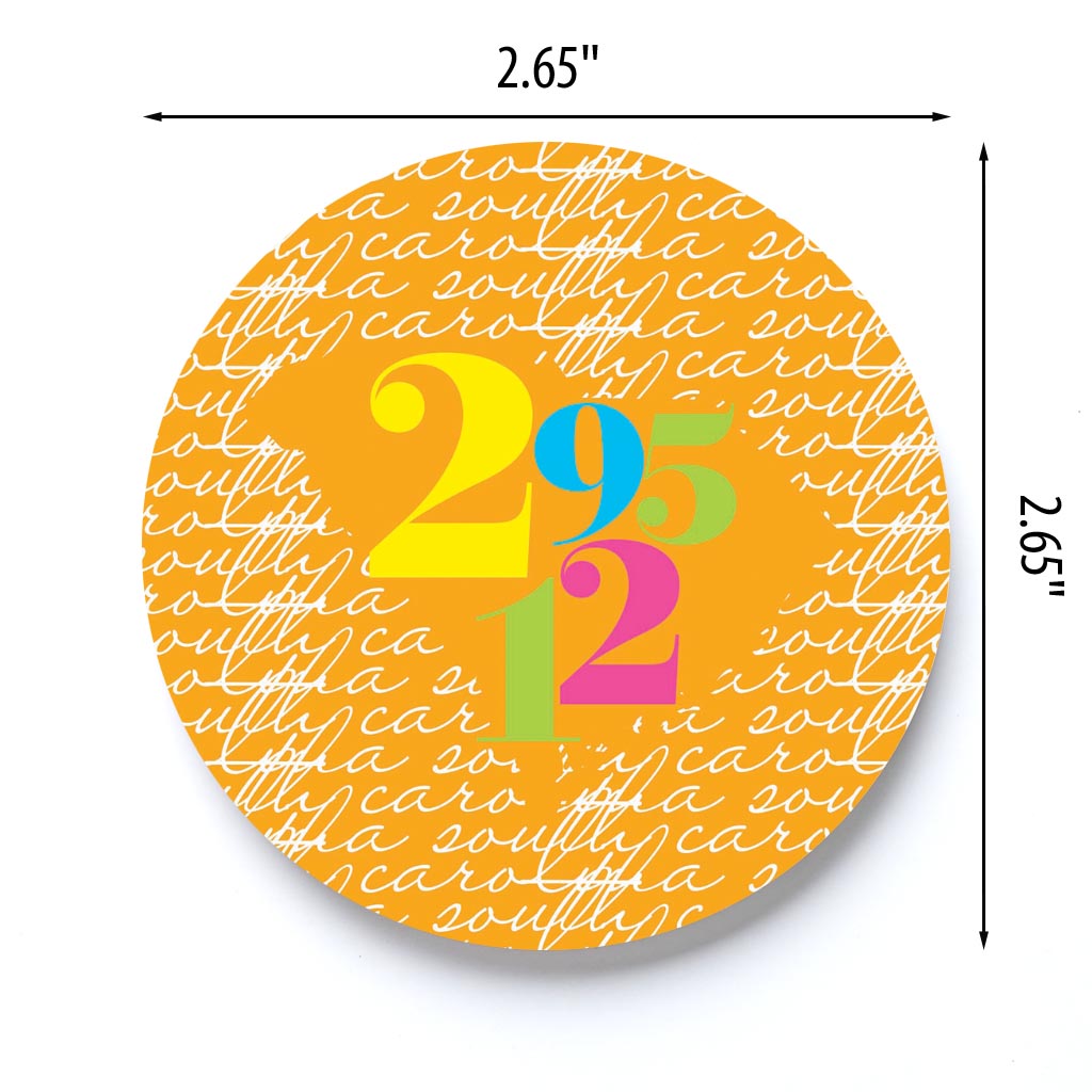 Bright Modern State Script Orange Bennettsville 29512 | 2.65x2.65
