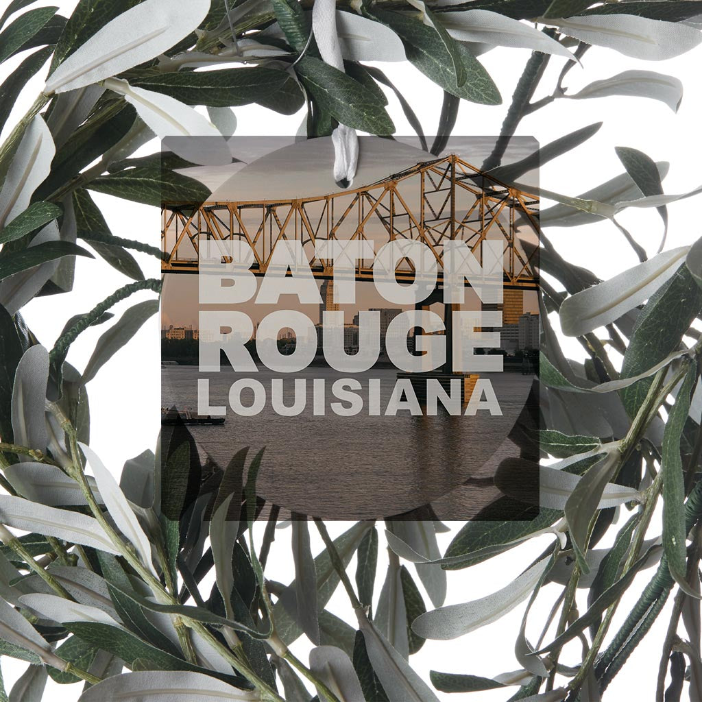 Baton Rouge Louisiana Photo | Wood Ornament | Eaches | Min 6