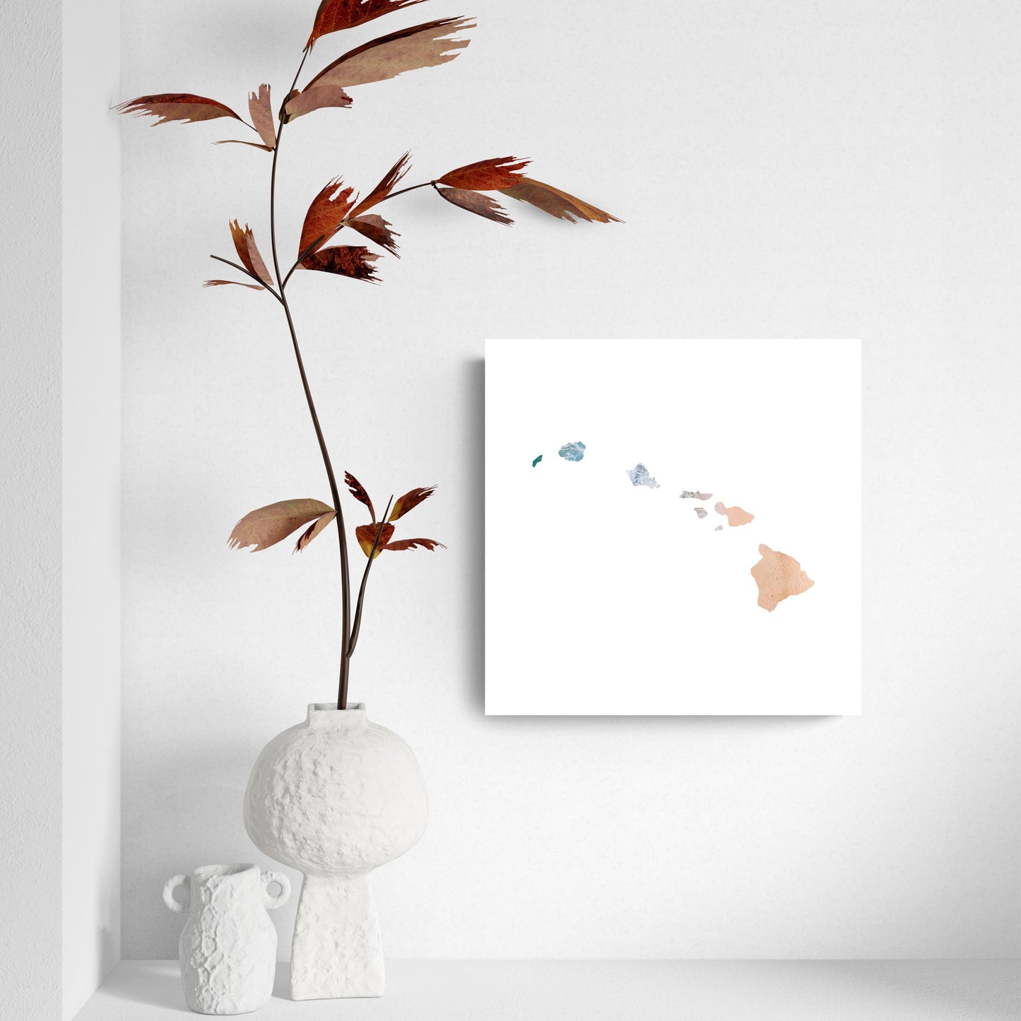 Hawaii State Shape Picture | Hi-Def Glass Art | Eaches | Min 2