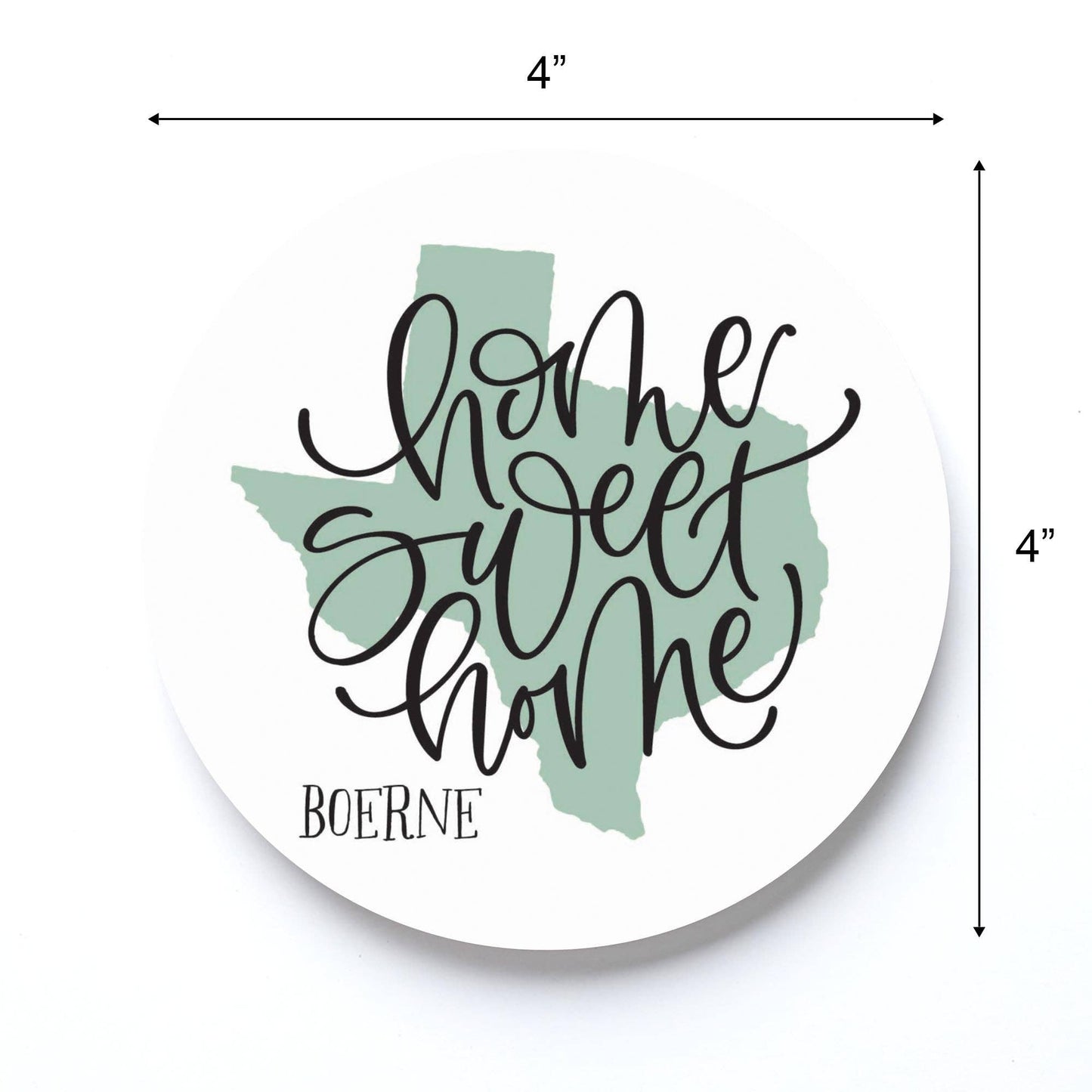 Coaster, Home Decor, Souvenir, Custom Name Drop, City/State