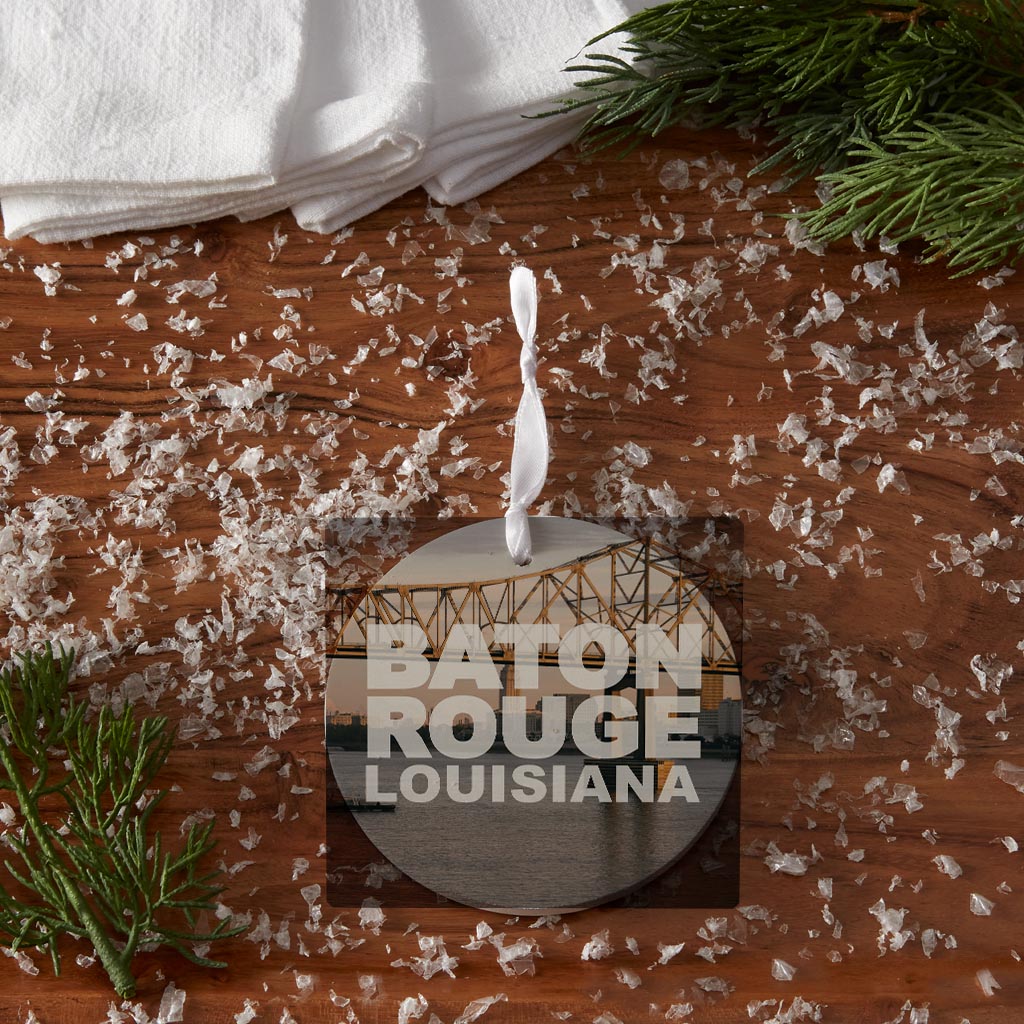 Baton Rouge Louisiana Photo | Wood Ornament | Eaches | Min 6