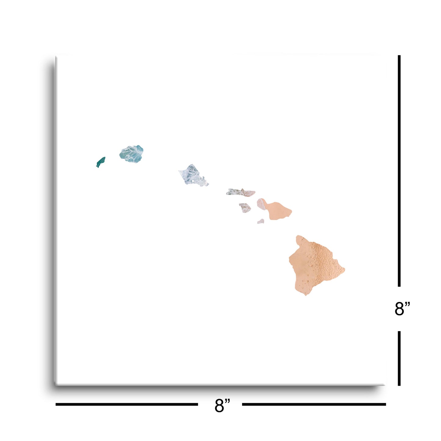 Hawaii State Shape Picture | Hi-Def Glass Art | Eaches | Min 2