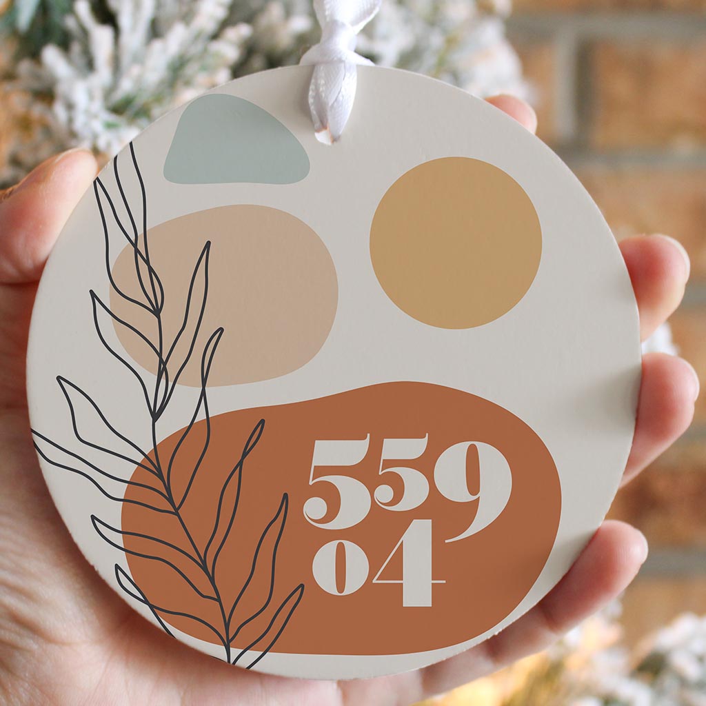 Vintage Groove Zip Minnesota | Wood Ornament | Eaches | Min 6