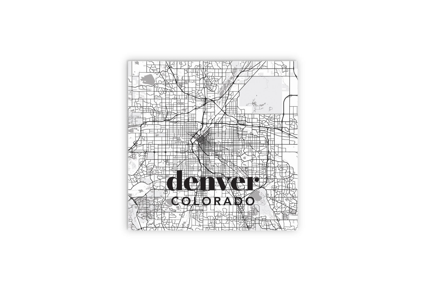 Black And White White Map Colorado Denver | Wood Sign | Eaches | Min 2