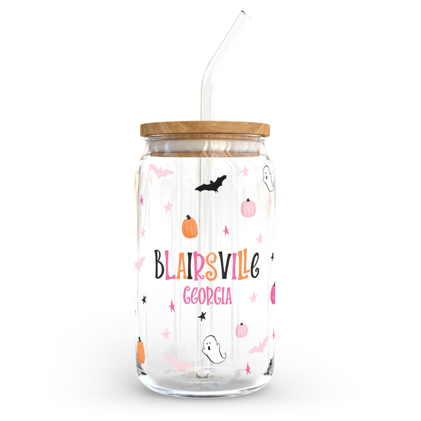 Local Gift, Cold Brew Glass, Custom City, Halloween, Gifts