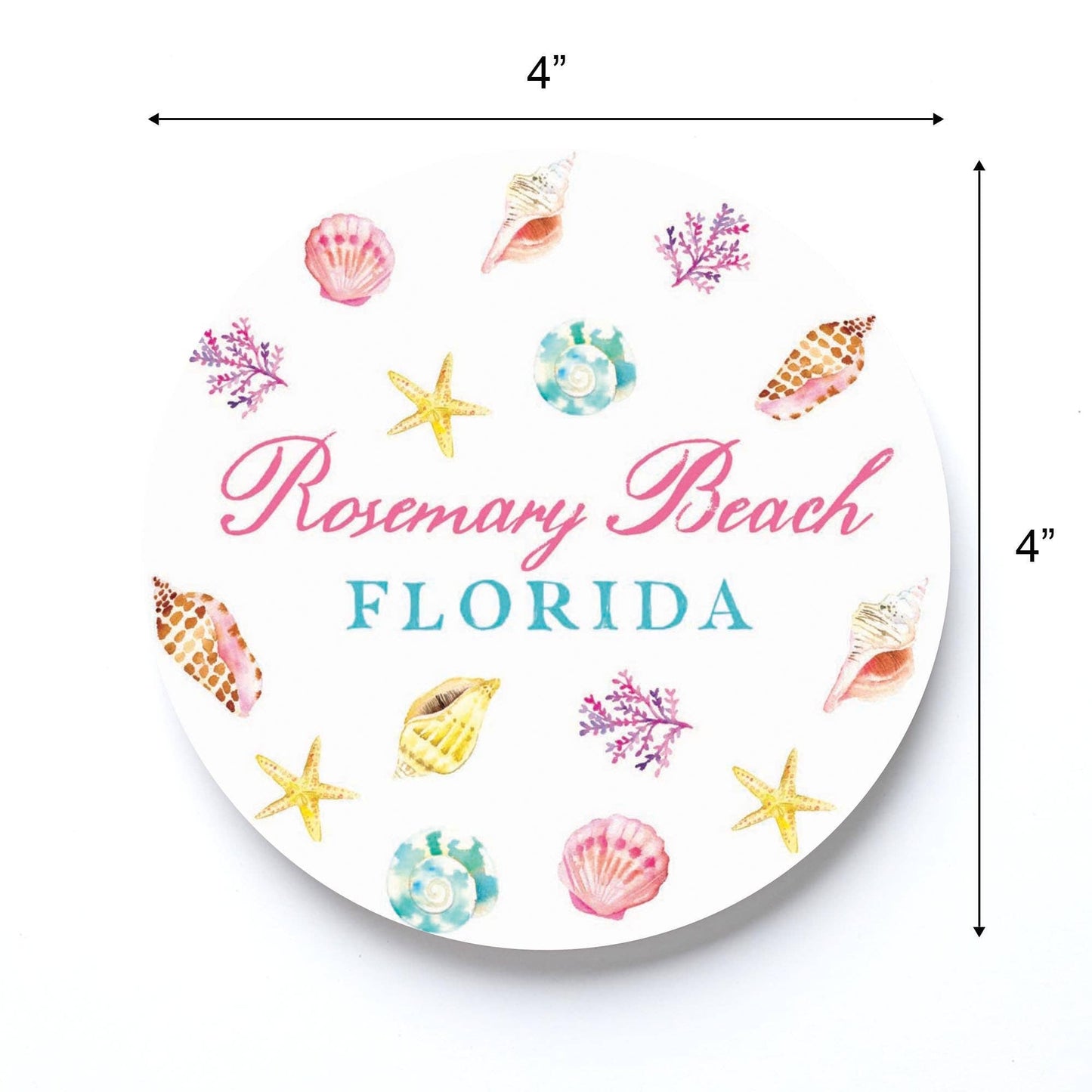 Coasters, Souvenir, Beach Decor, Custom City/State, Resort