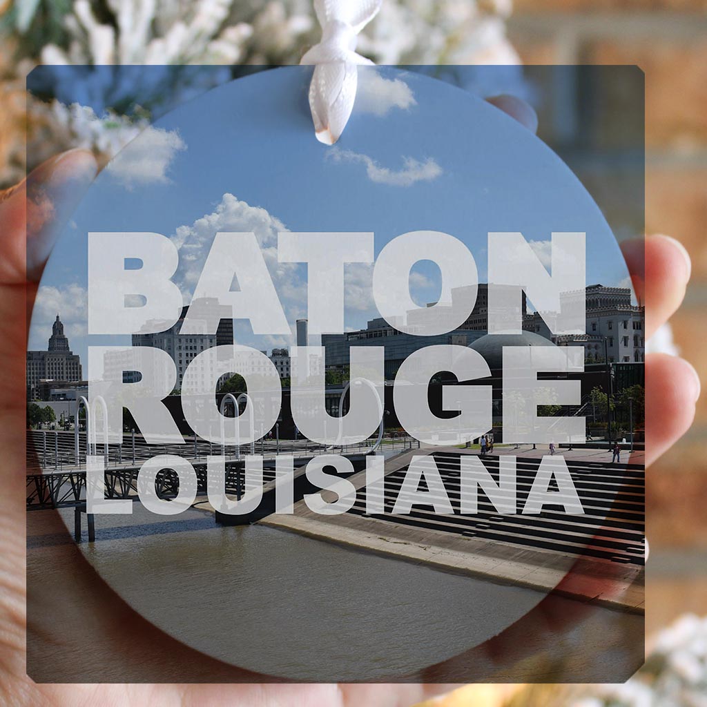 Baton Rouge Louisiana Photo | Wood Ornament | Eaches | Min 6