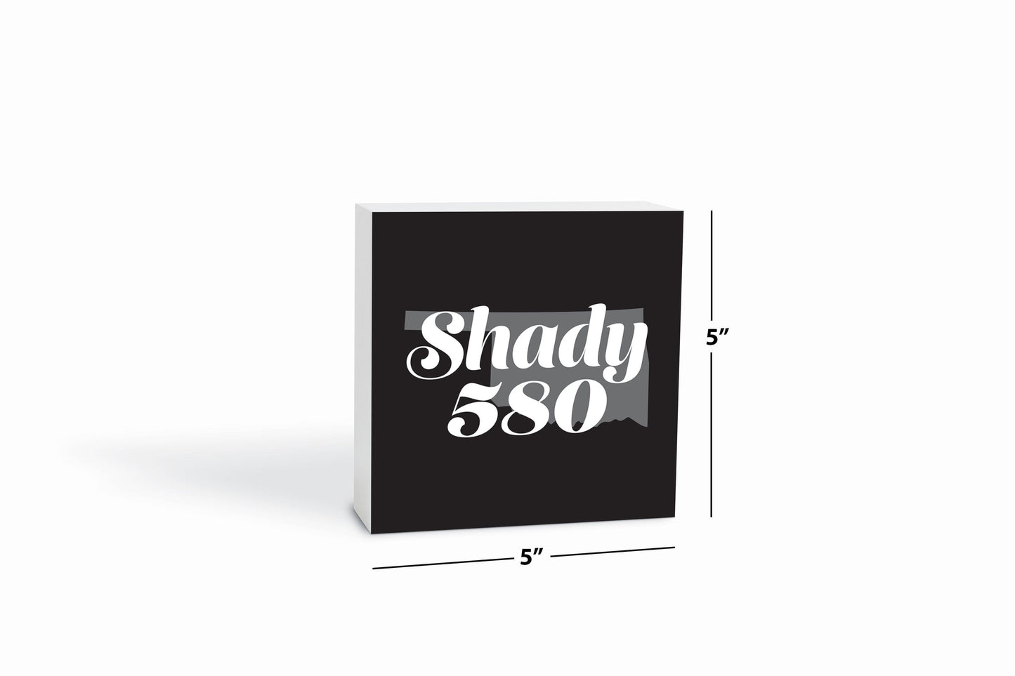 Minimalistic B&W Ardmore Ok Shady 580 Black | Wood Block | Eaches | Min 4