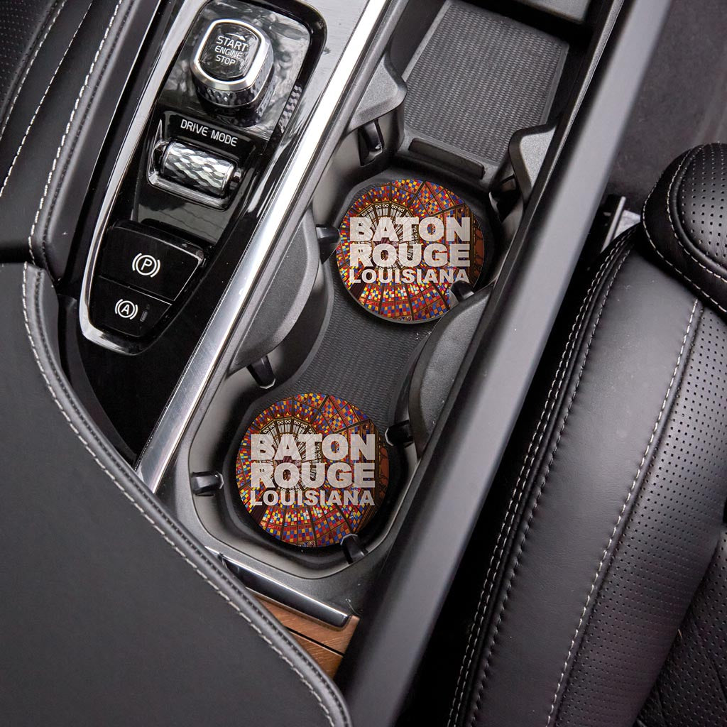 Baton Rouge Louisiana Photo | Absorbent Car Coasters | Set of 2 | Min 4