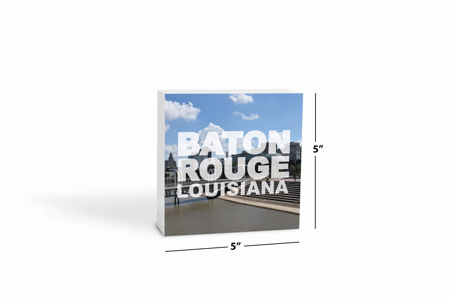 Baton Rouge Louisiana Photo | Wood Block | Eaches | Min 4