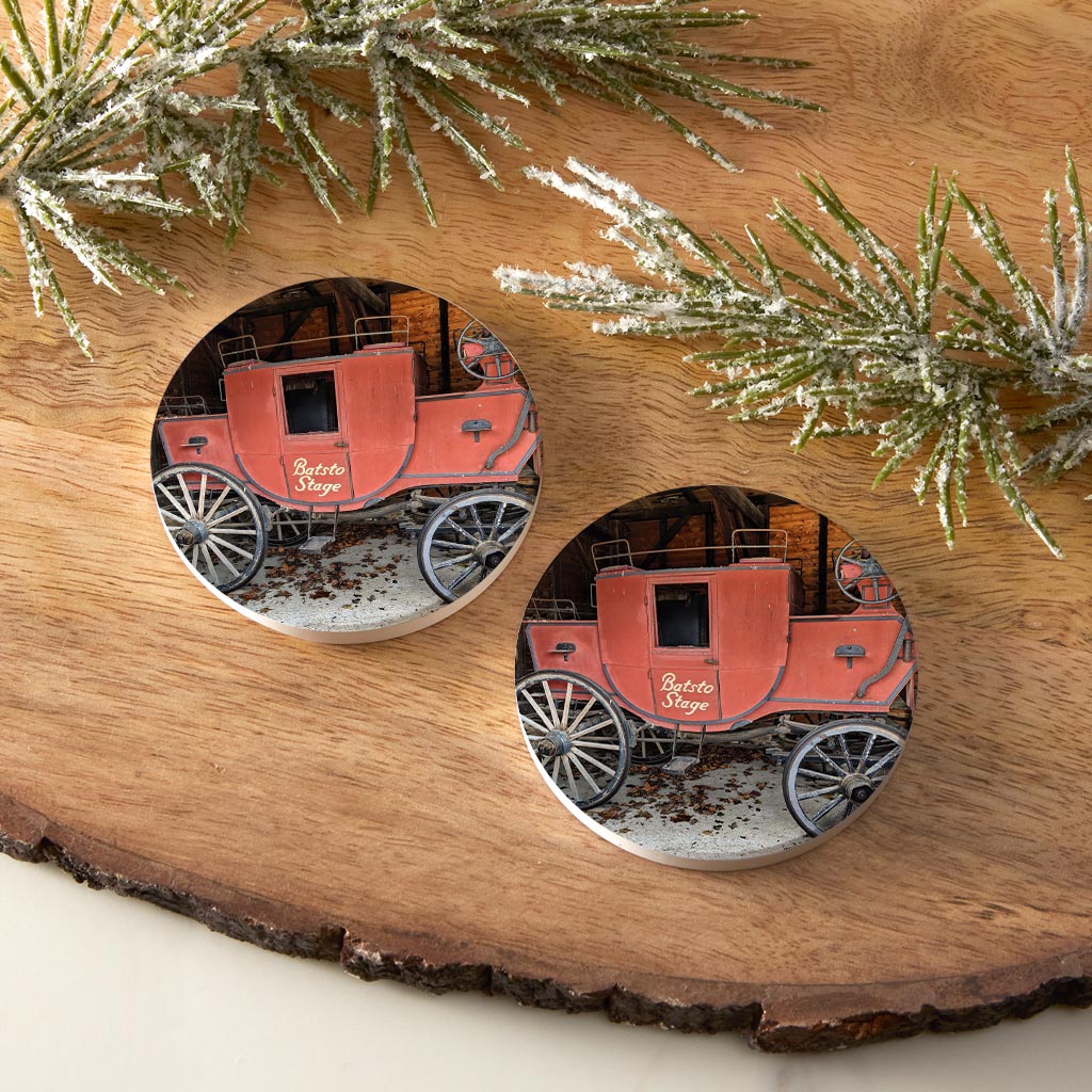 Monokian Basto | Absorbent Car Coasters | Set of 2 | Min 4