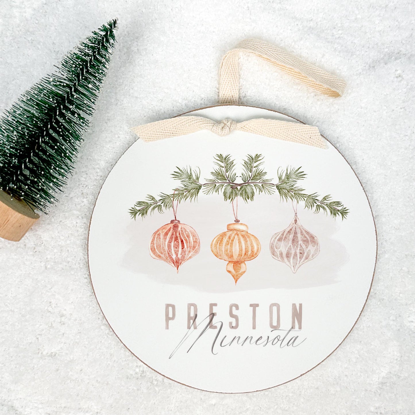 6" Round Ornament-Ornaments Preston Minnesota -1