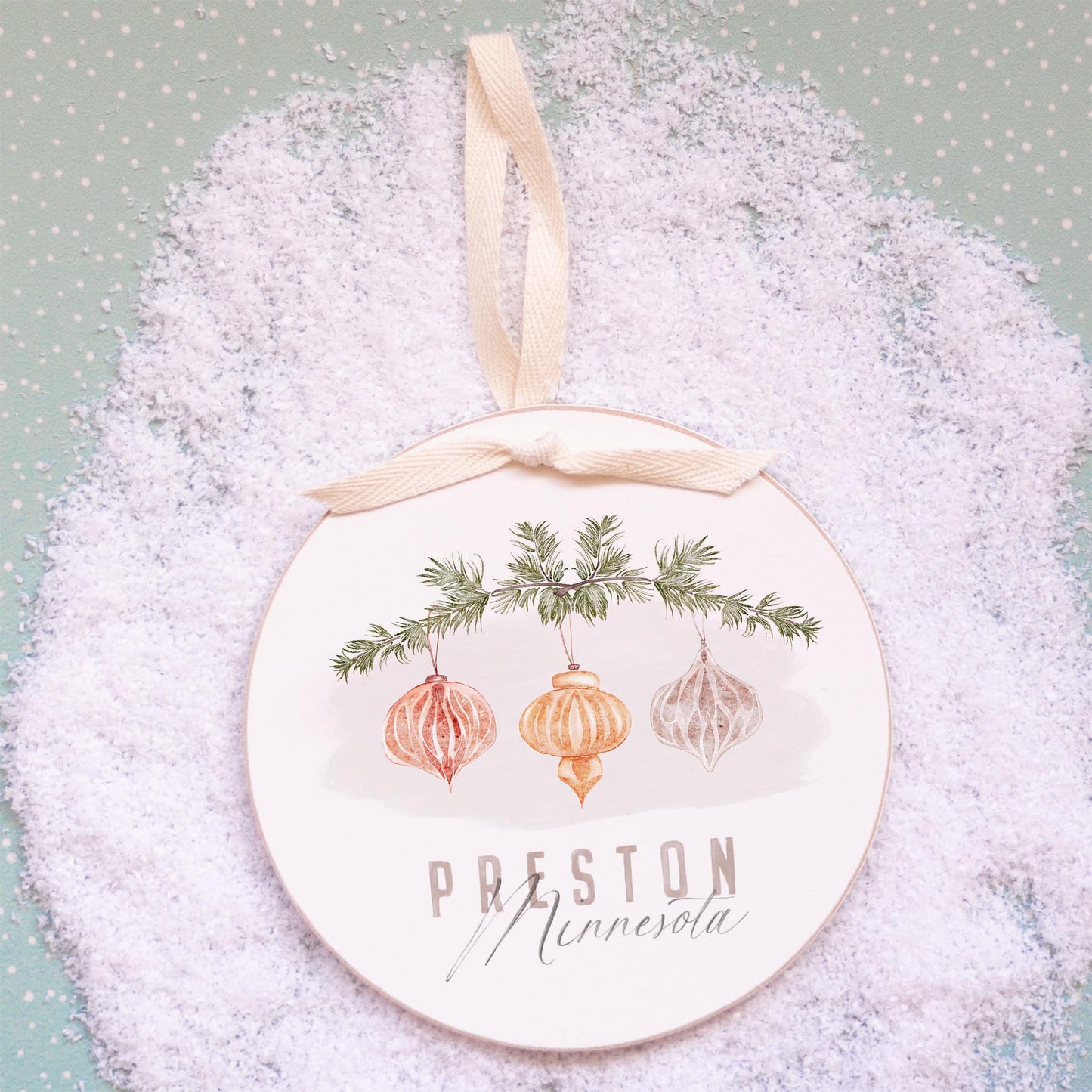 6" Round Ornament-Ornaments Preston Minnesota -2