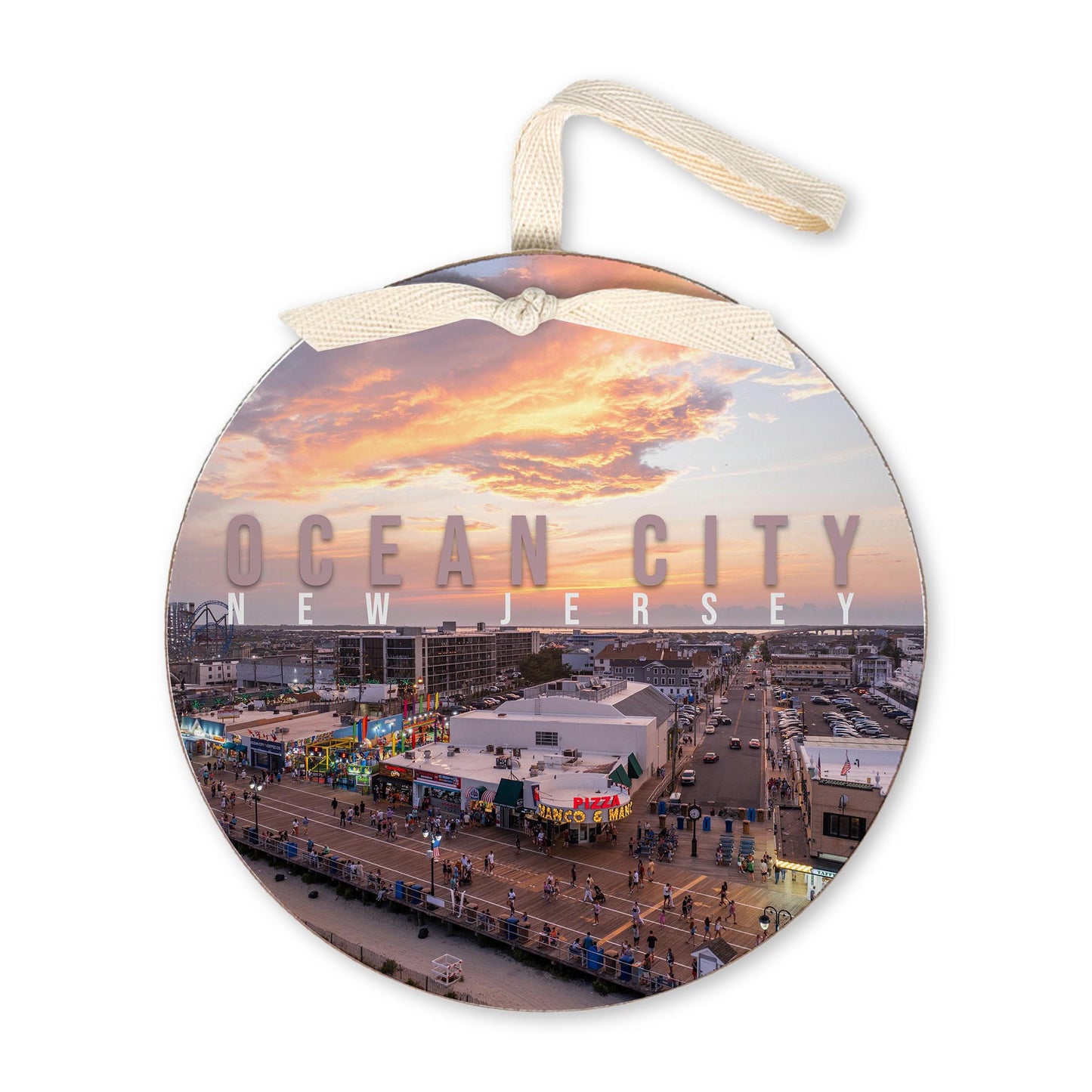 6" Round Ornament-Manco Sunset -0
