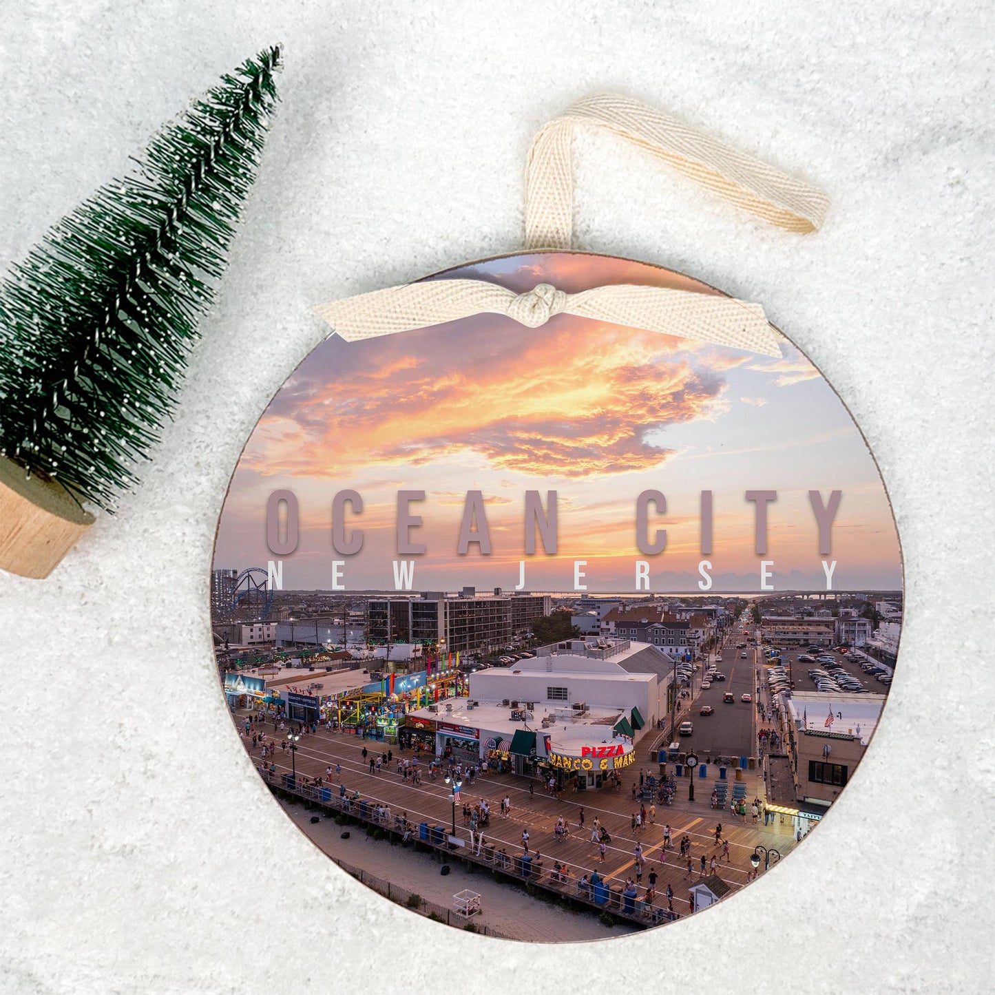 6" Round Ornament-Manco Sunset -1