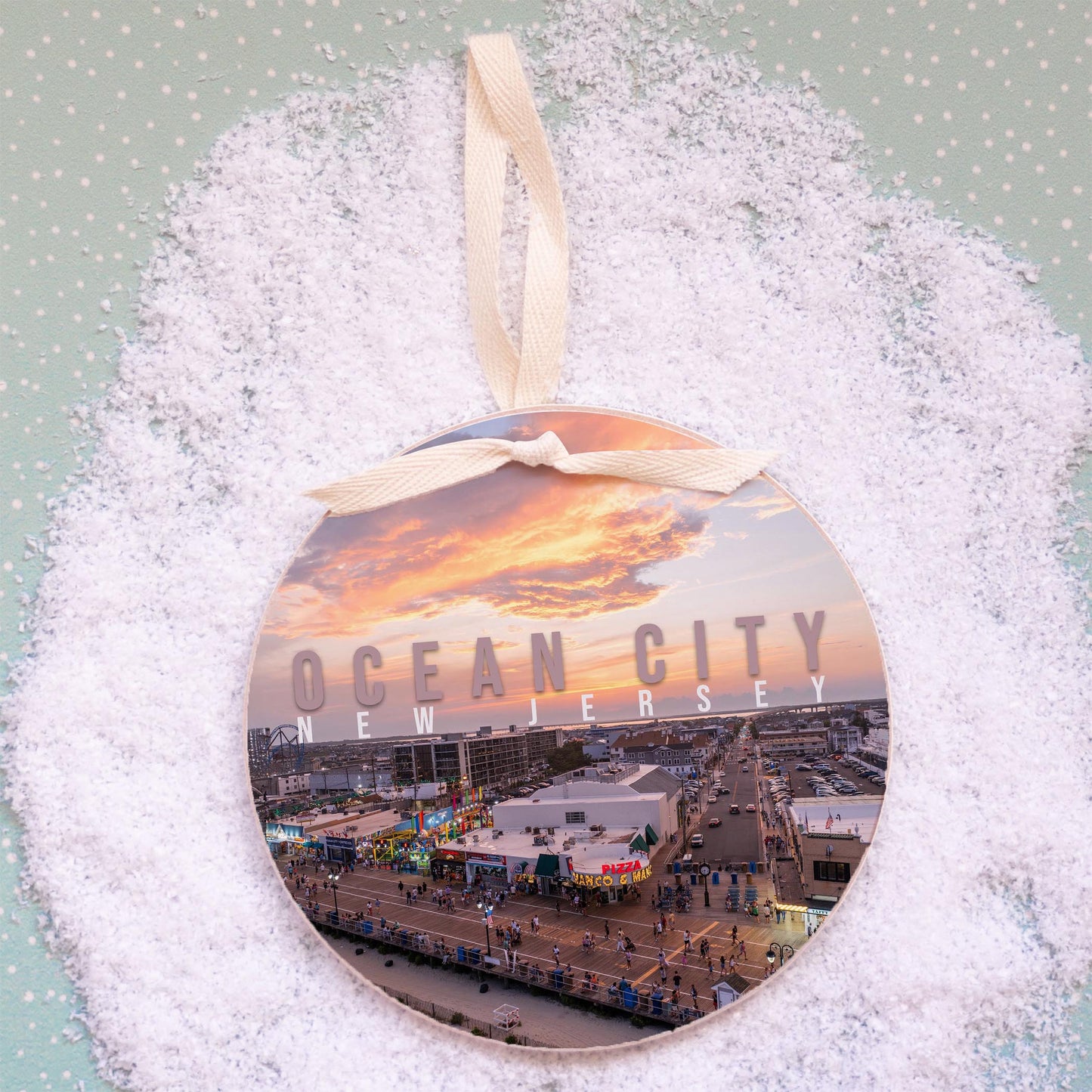 6" Round Ornament-Manco Sunset -2