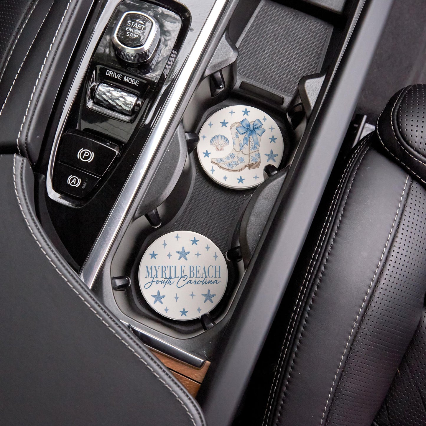 Car Coaster 2-Pack Love Local-Love+Local Coastal Cowgirl -4