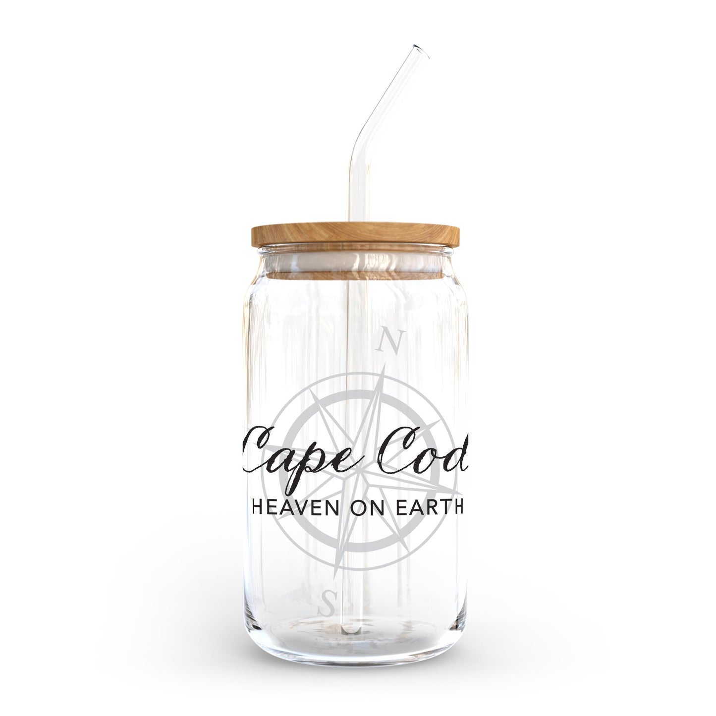 16oz Cold Brew Glass-Cape Cod Heaven On Earth