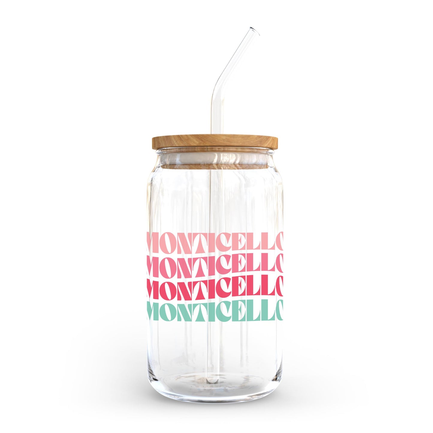 16oz Cold Brew Glass-Retro Wave Monticello Florida -0
