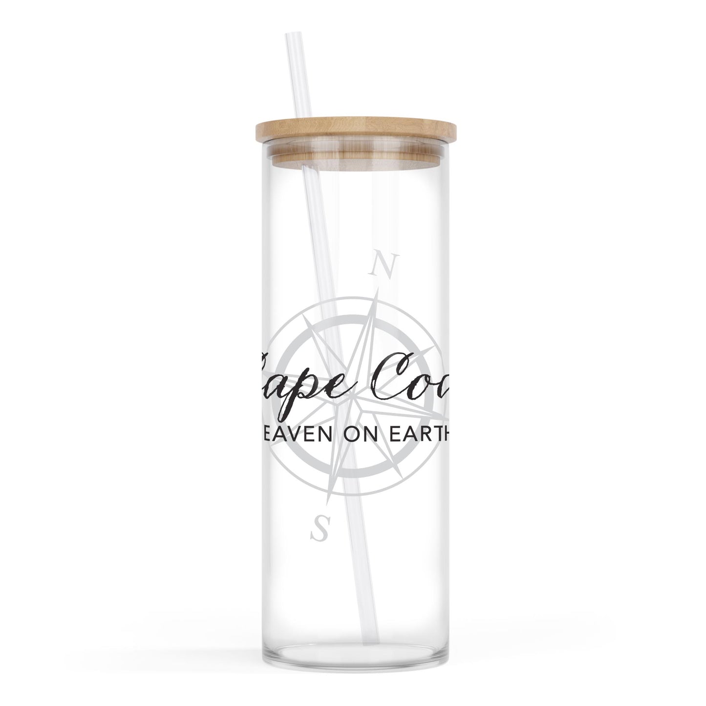 24oz Cold Brew Glass-Cape Cod Heaven On Earth