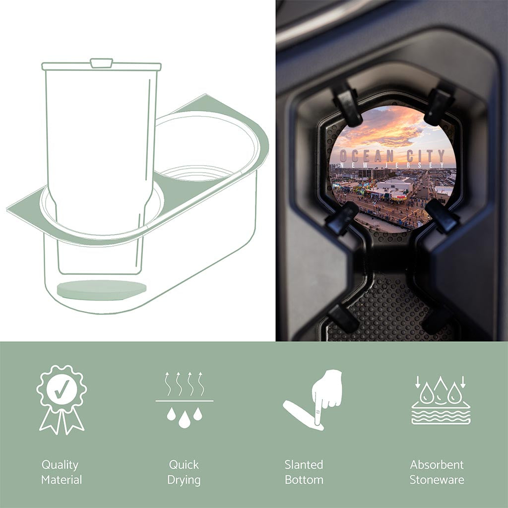 Car Coaster-Manco Sunset -4