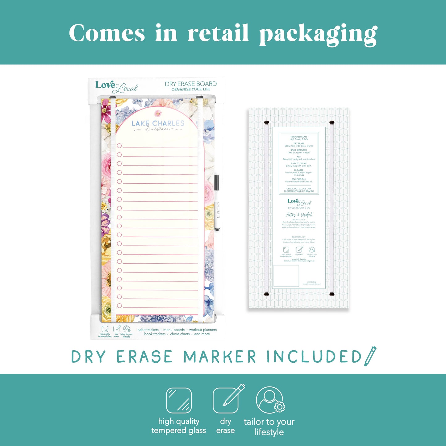 8x16 Glass Dry Erase-Love+Local Fantasy Garden -5