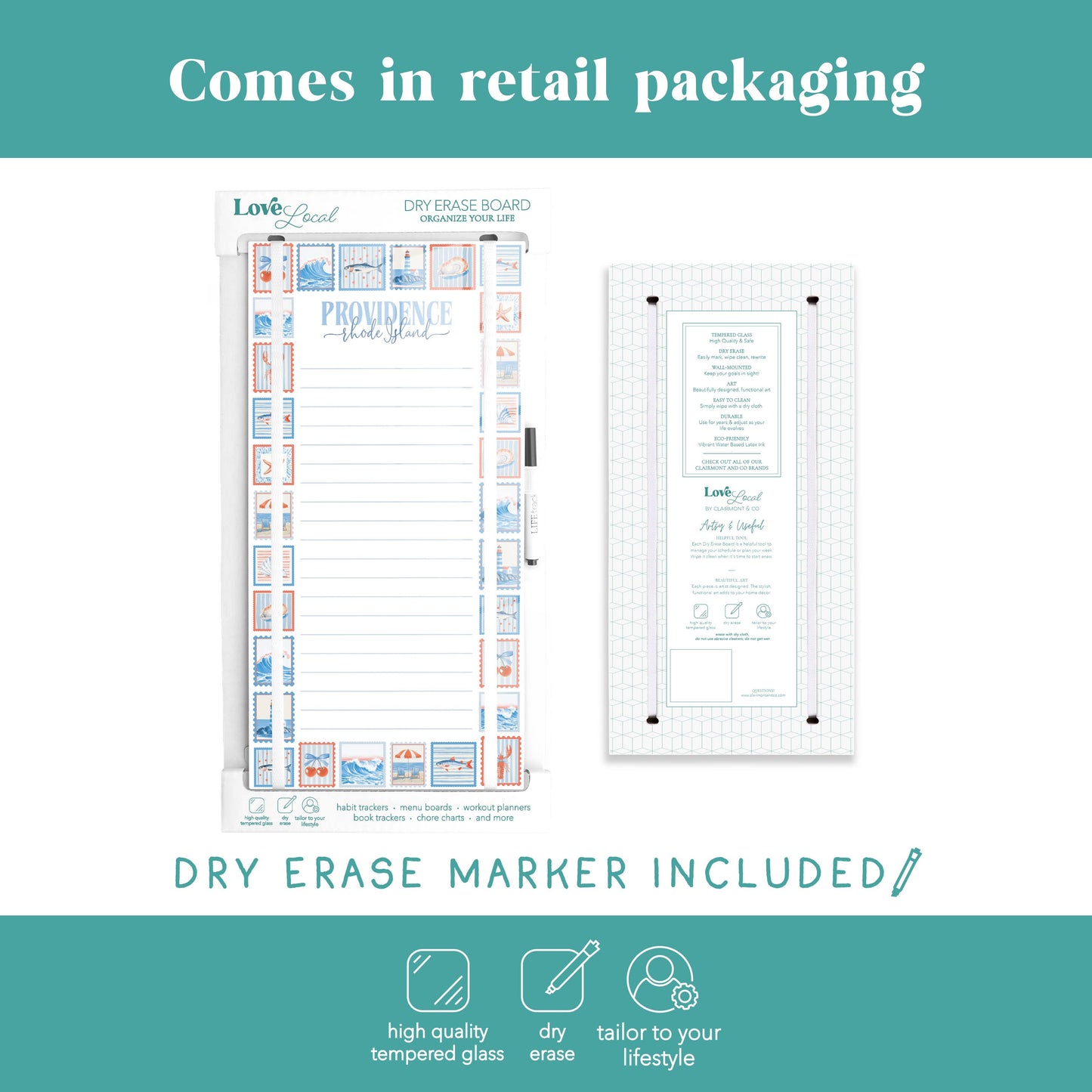 8x16 Glass Dry Erase-Love+Local New England Tides -5