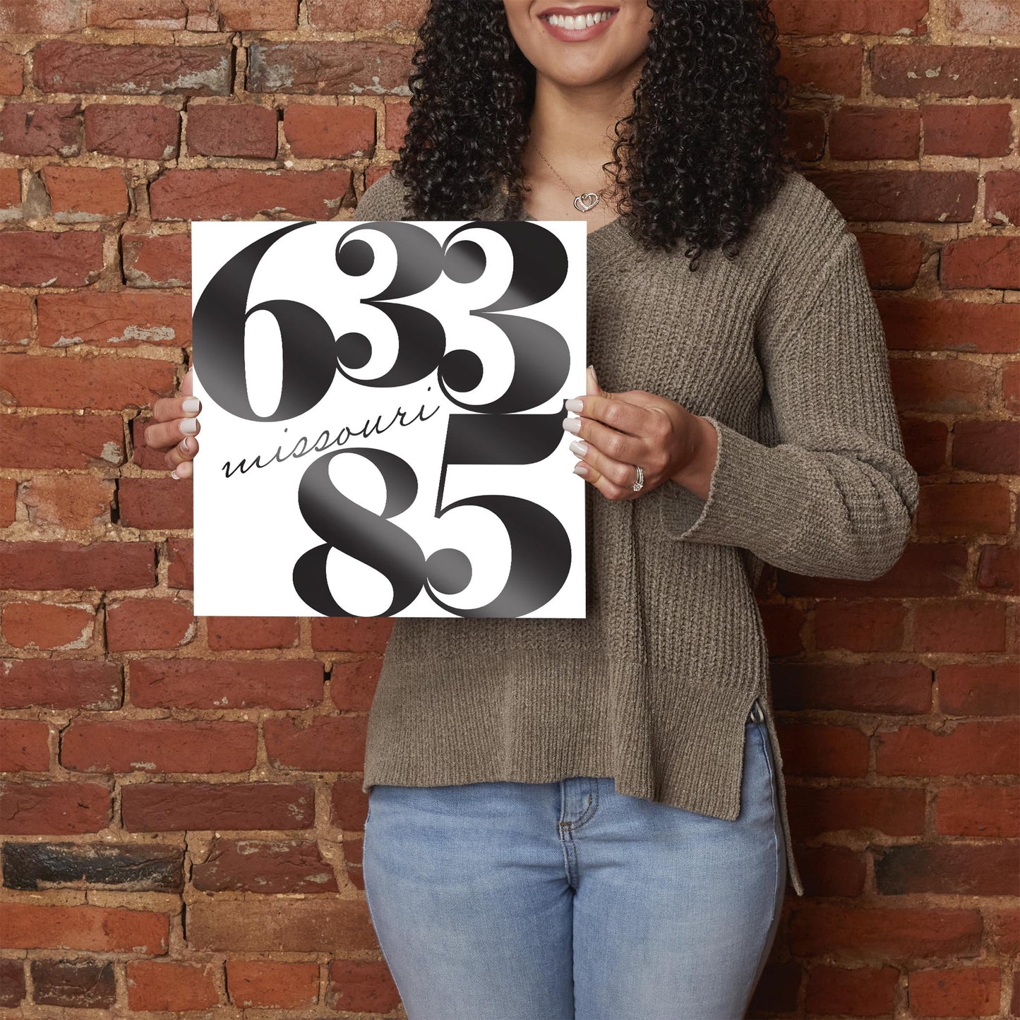 12x12 Glass Dry Erase-Black & White Minimalistic 63385 Zip