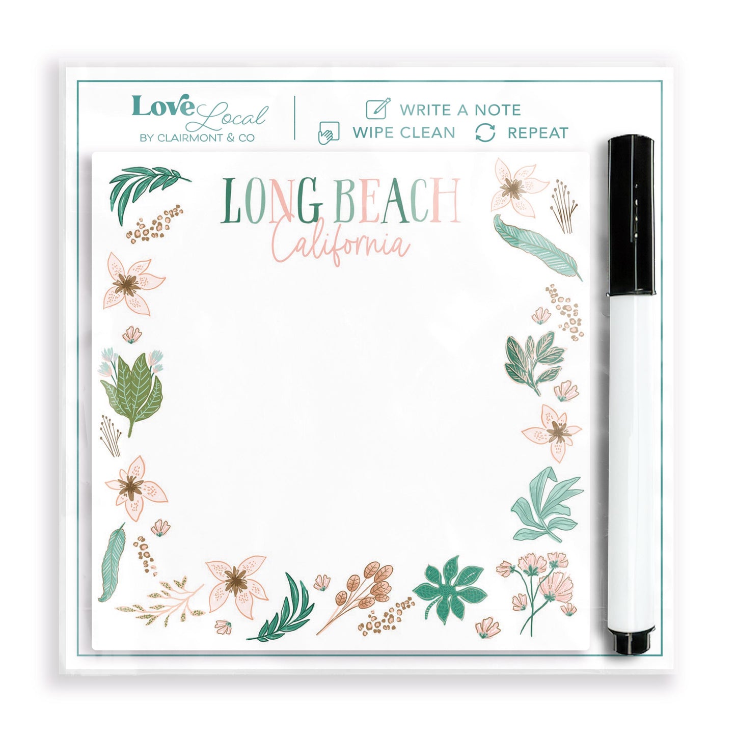 4x4 Clear Reminder Love Local-Love+Local Lush Tropics -0