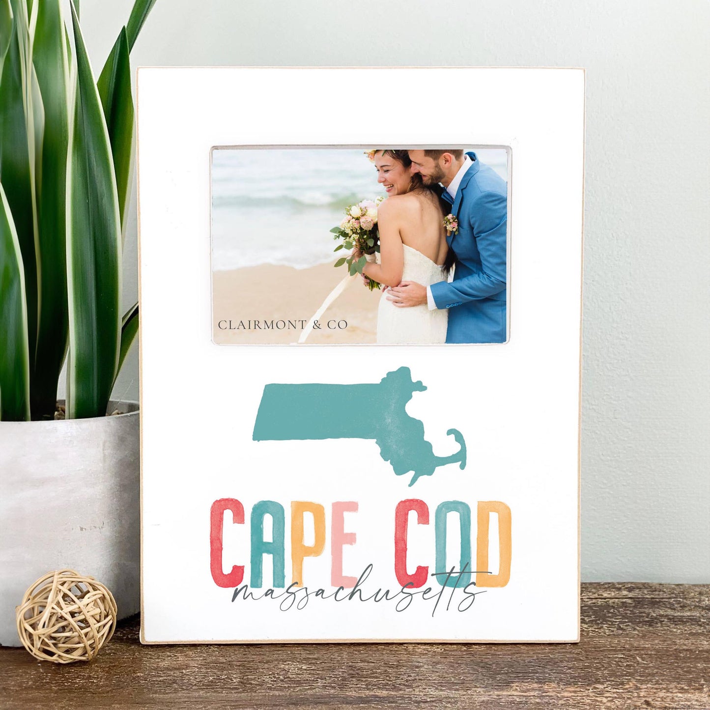 Lily Frame Vertical-Watercolor City Cape Cod Massachusetts