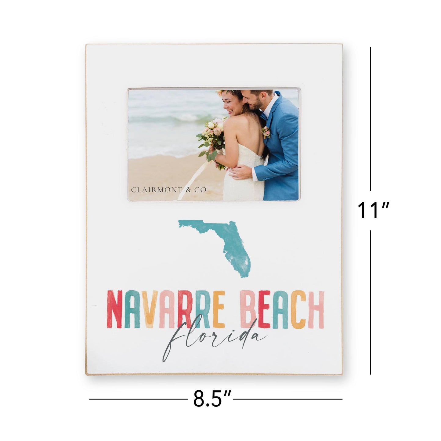 Lily Frame Vertical-Watercolor City Navarre Beach Florida -4