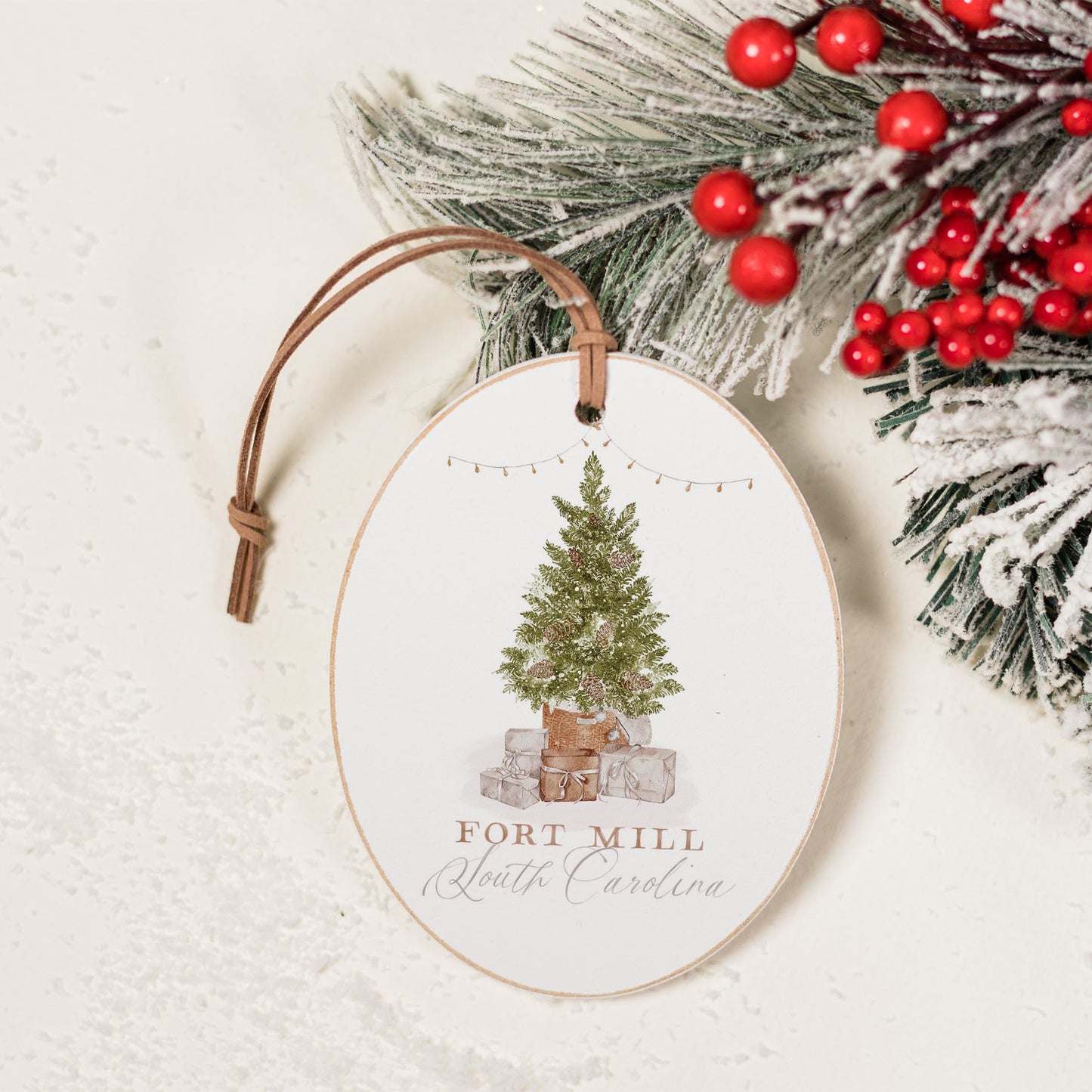 Oval Ornament-Cottage Tree Fort Mill South Carolina