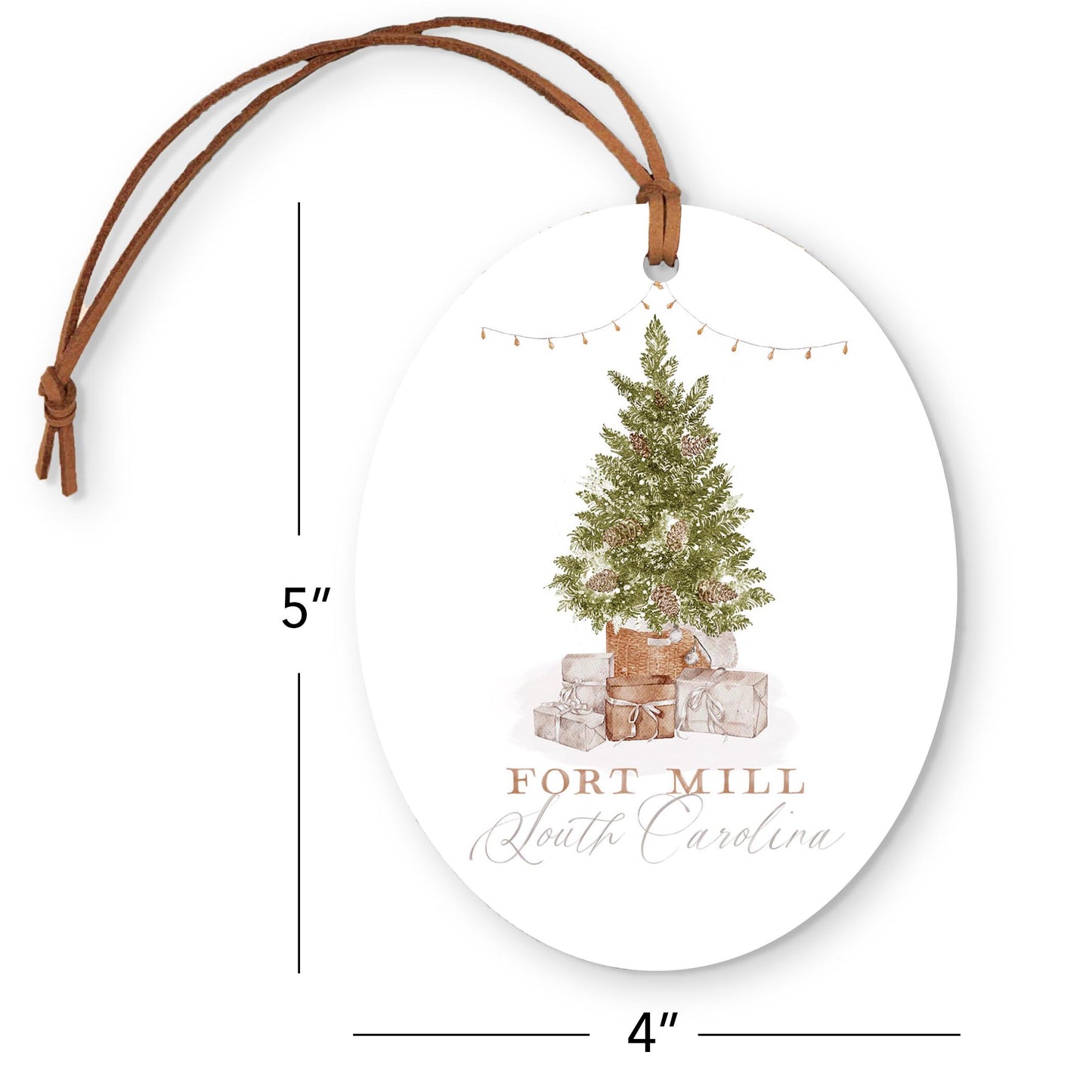 Oval Ornament-Cottage Tree Fort Mill South Carolina