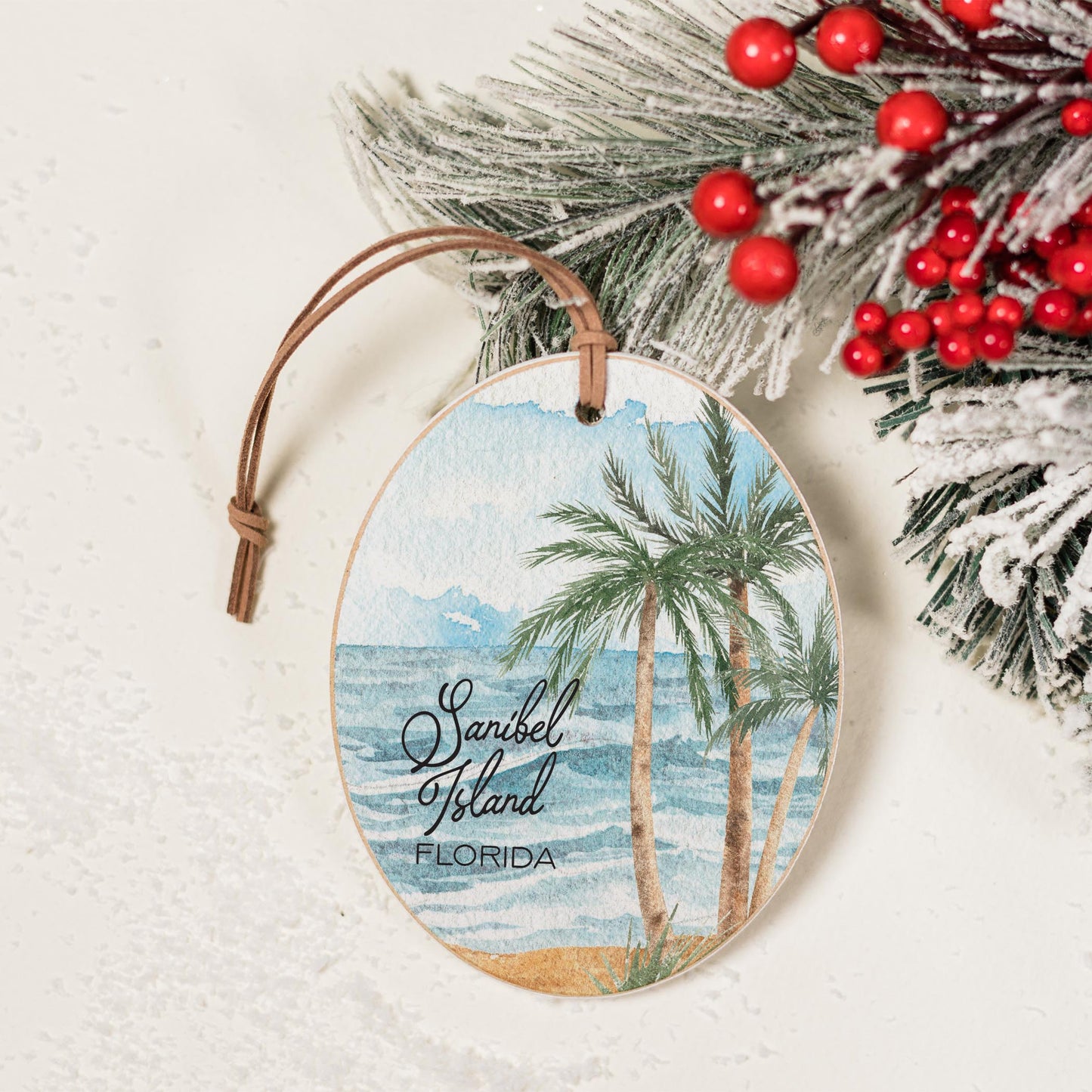Oval Ornament-Beach Views Sanibel Island Florida