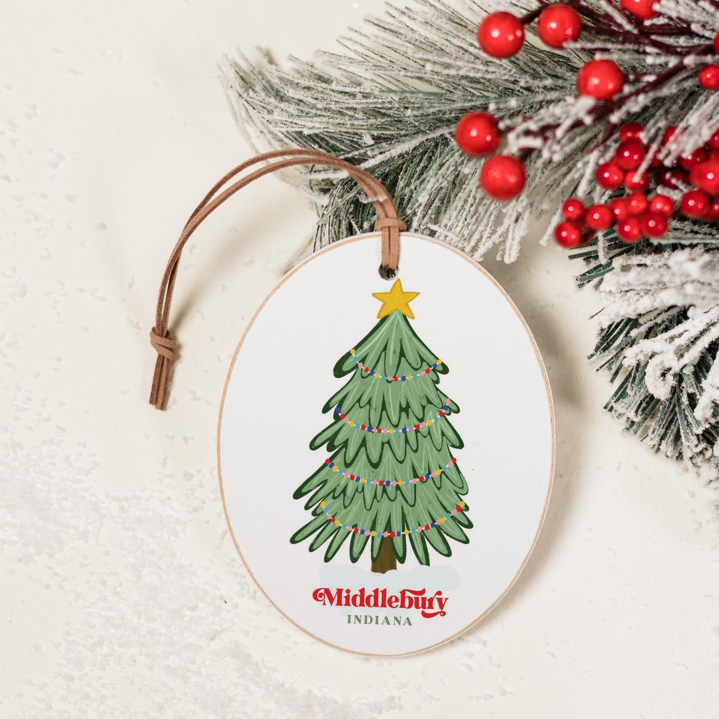 Oval Ornament-Gumdrop Christmas Tree Middlebury Indiana -1
