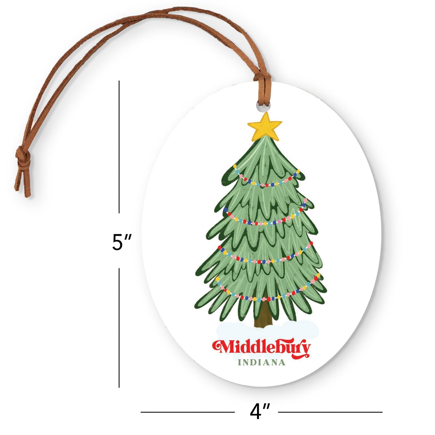 Oval Ornament-Gumdrop Christmas Tree Middlebury Indiana -3