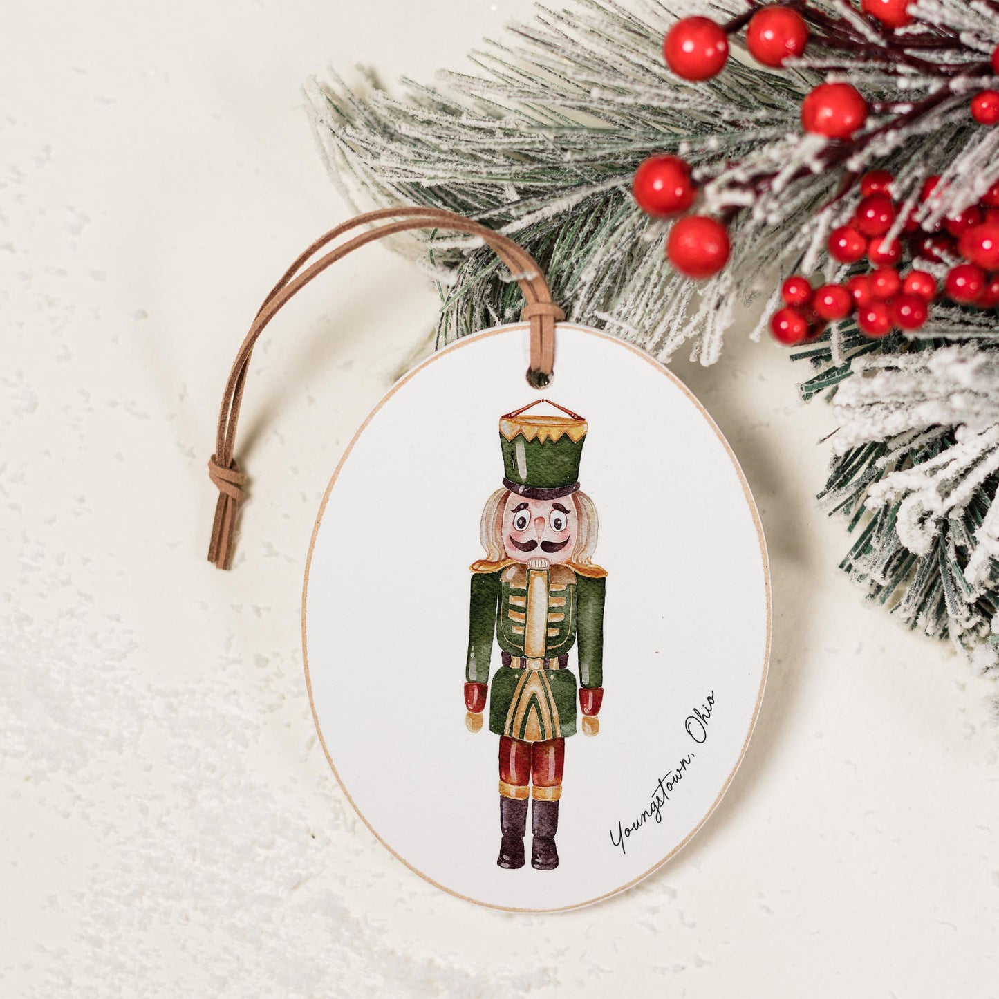 Oval Ornament-Green Nutcracker Youngstown Ohio -1