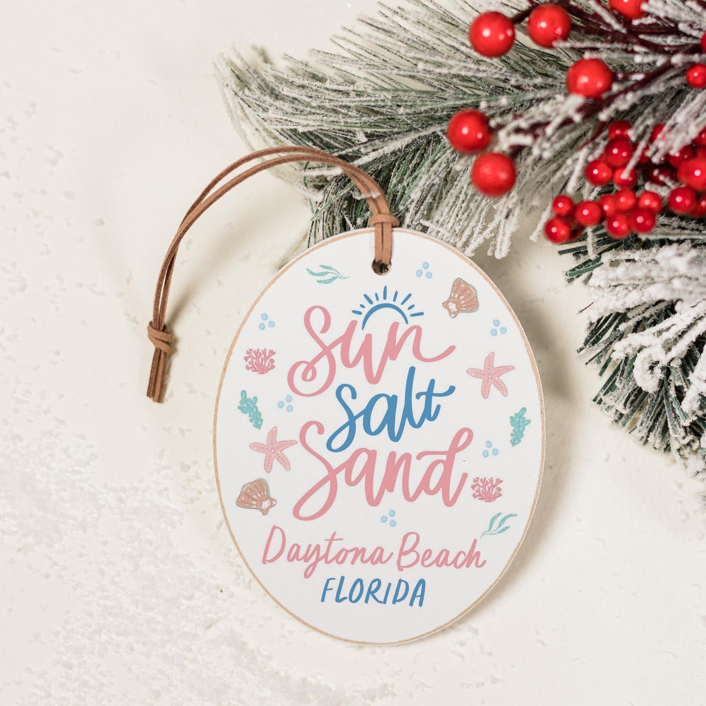 Oval Ornament-City & State Coastal Sea Turtles -1