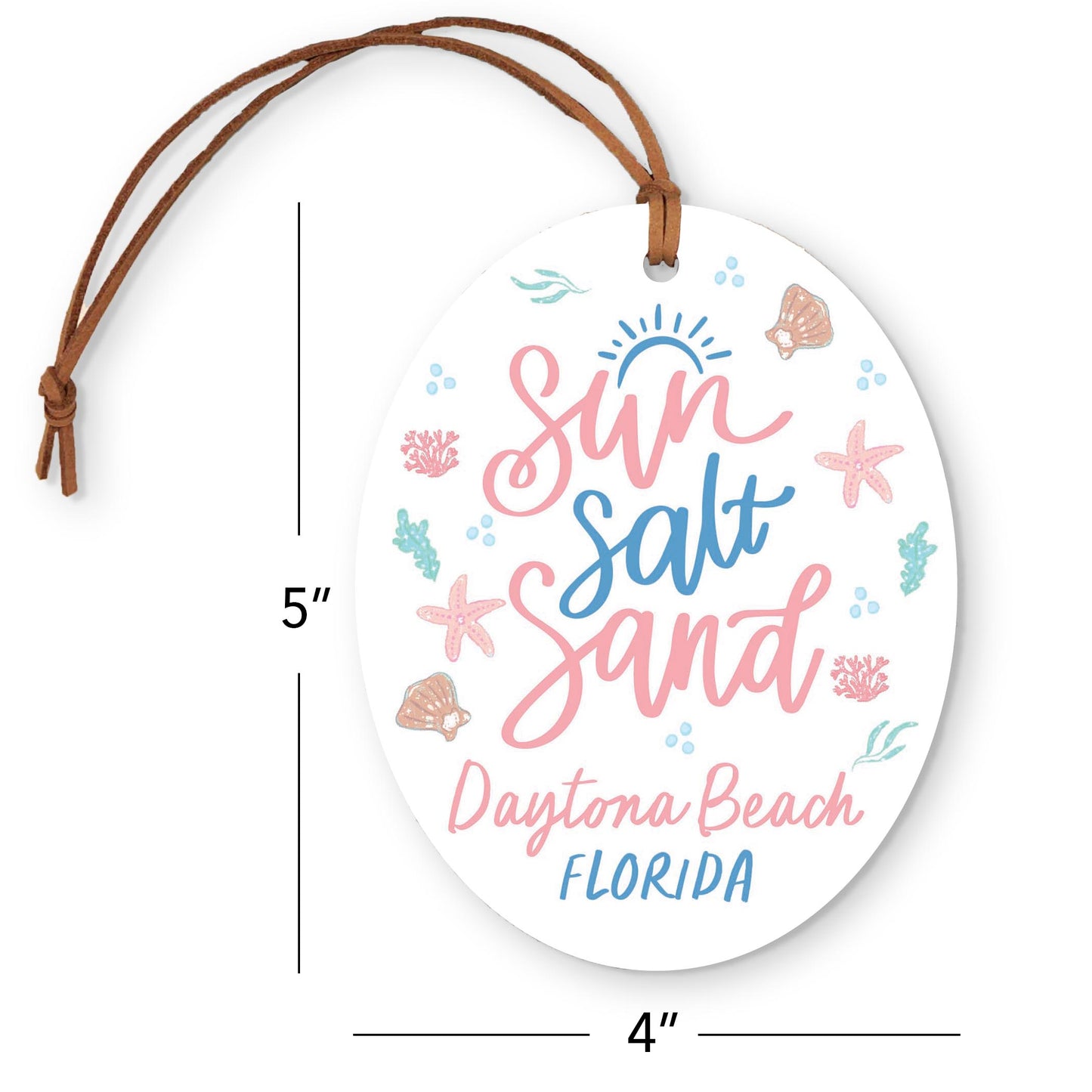 Oval Ornament-City & State Coastal Sea Turtles -3