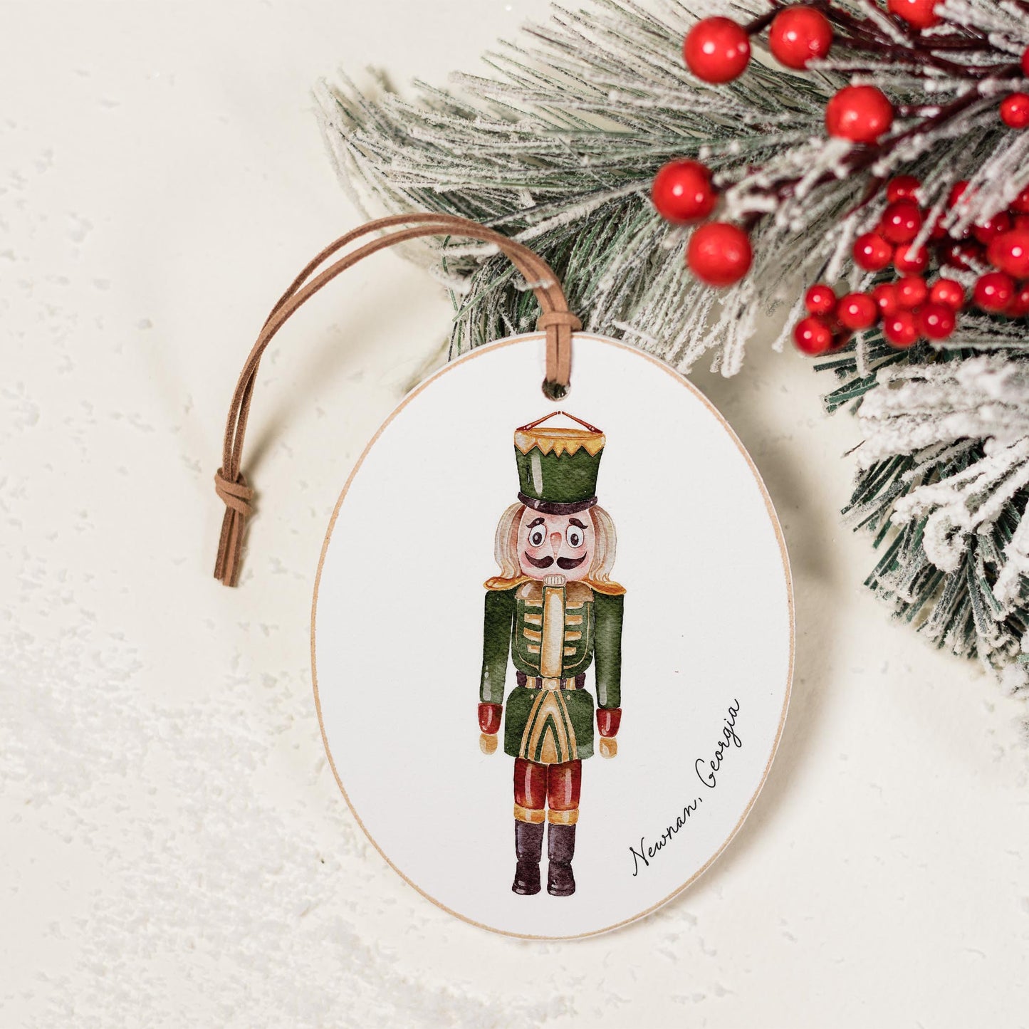 Oval Ornament-Green Nutcracker Newnan Georgia -1