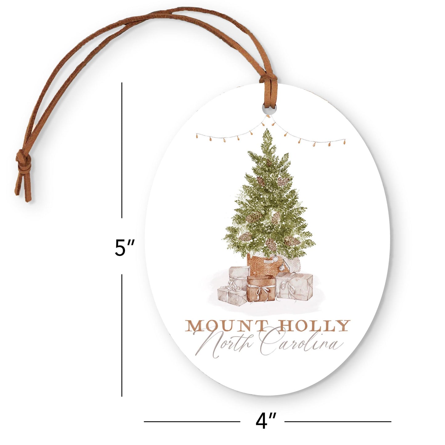 Oval Ornament-Cottage Tree Mount Holly North Carolina -3