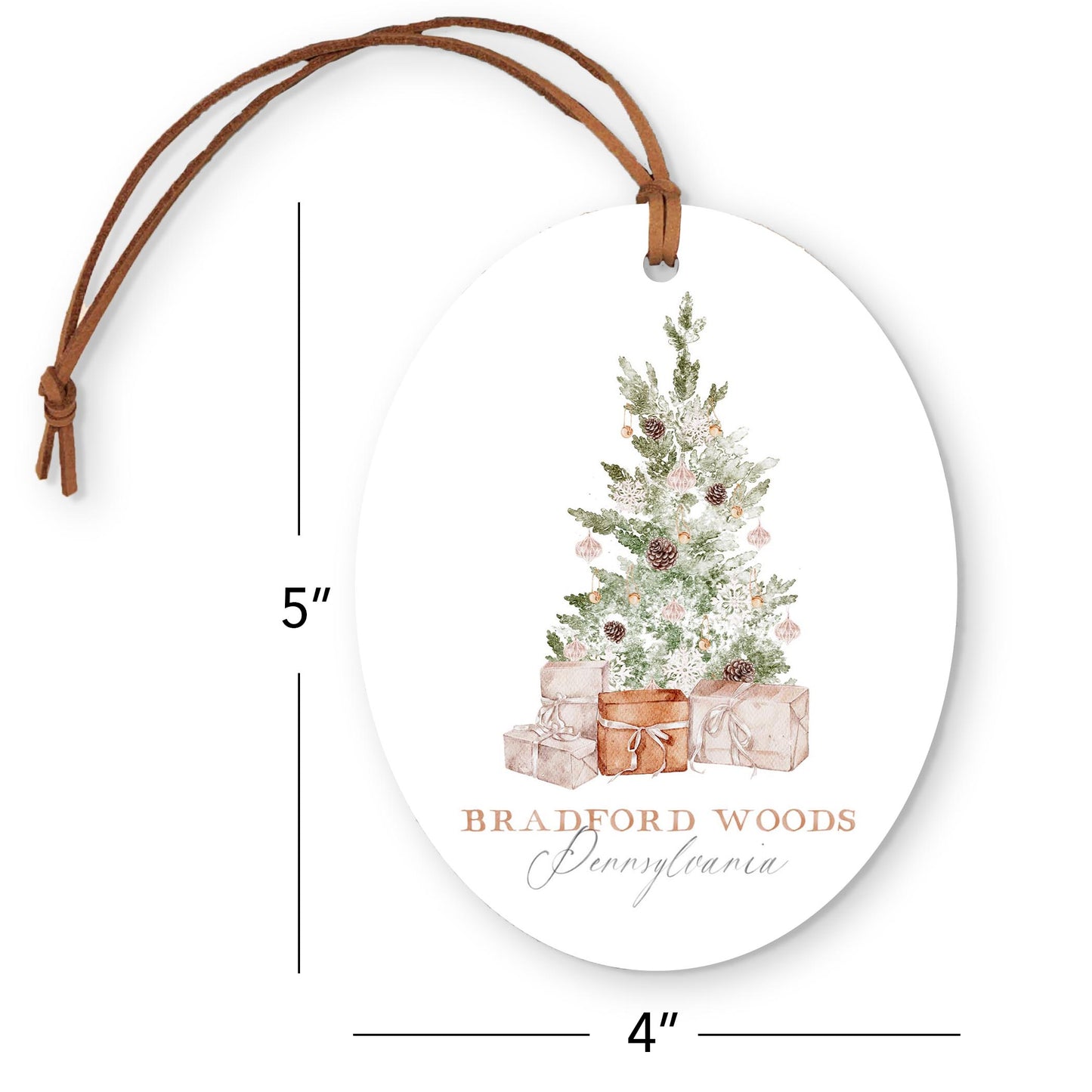 Oval Ornament-Crystal Cottage Bradford Woods Pennsylvania -3