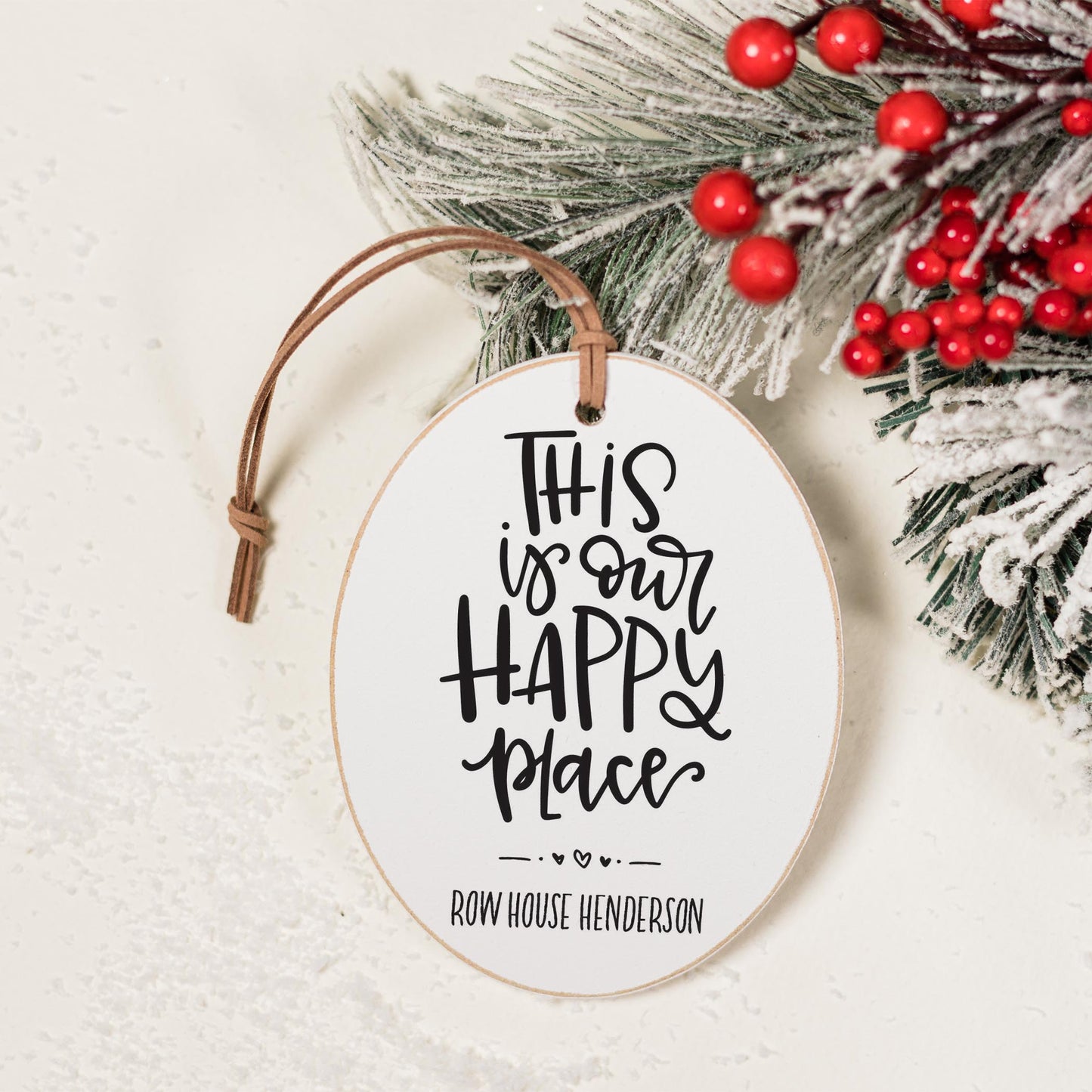 Oval Ornament-Our Happy Place Row House Henderson -1