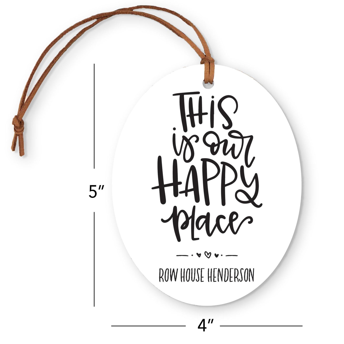 Oval Ornament-Our Happy Place Row House Henderson -3