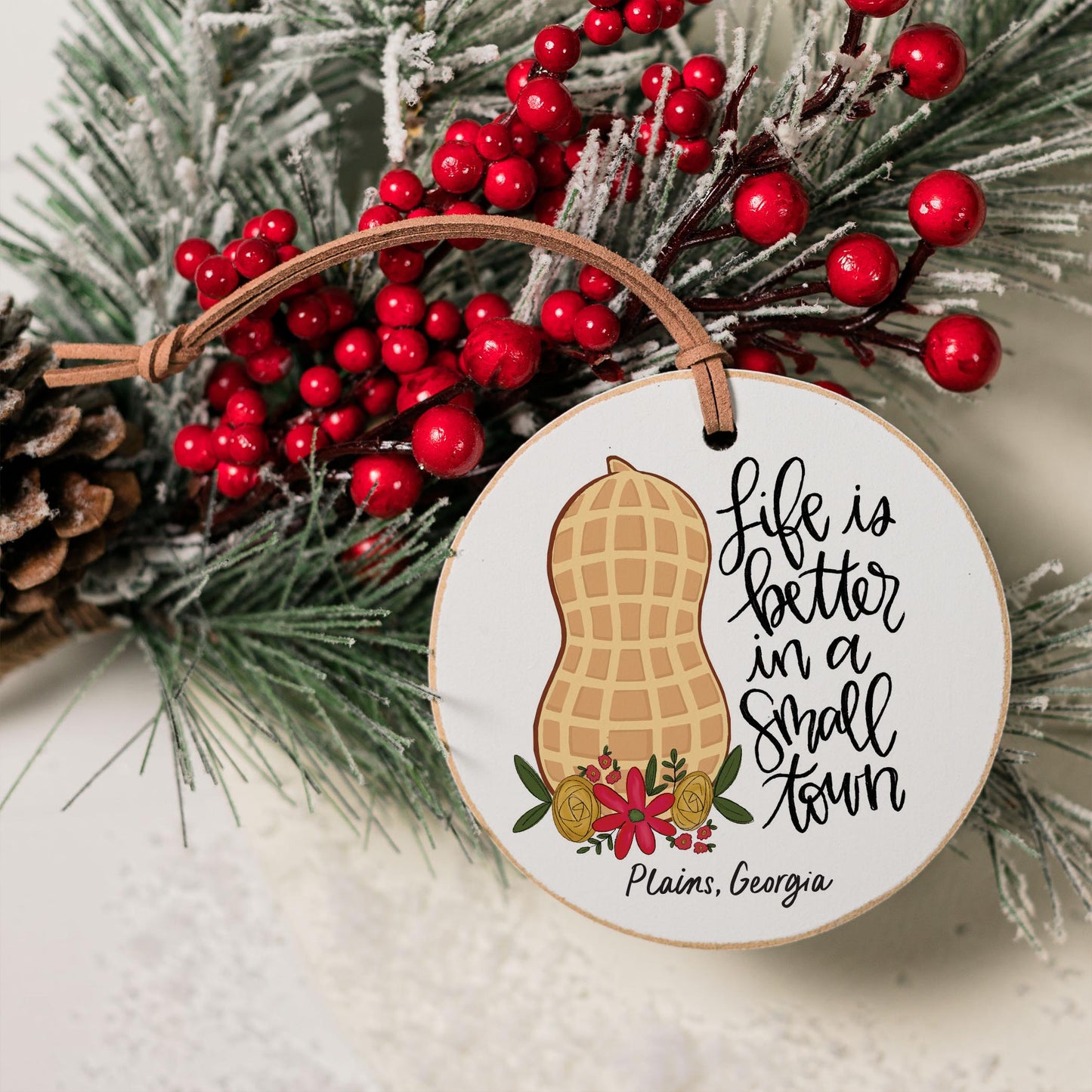 4" Round Ornament-Ro100plainsga